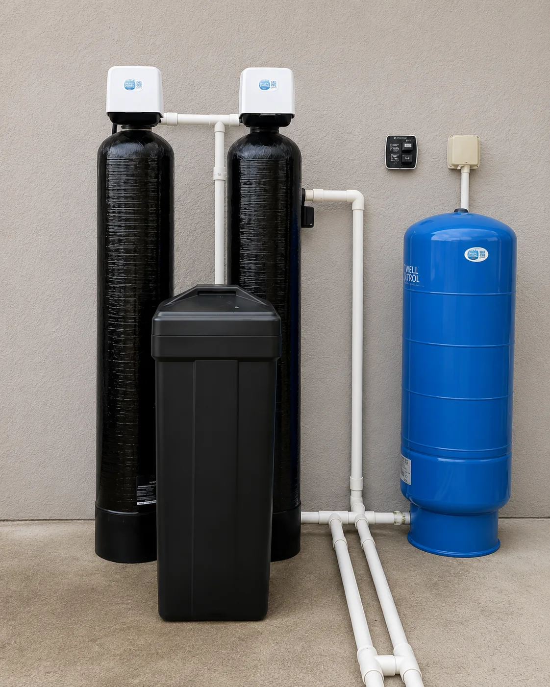 Professional whole-home water-treatment installation by Trinity Pool and Water Service